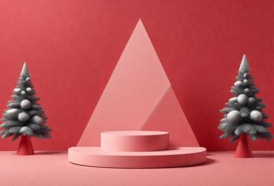 The primary subject of the image is a pink triangle, which is the main object, scene, or focus of the image. The setting is a red wall, which serves as the backdrop for the triangle. The visual style of the image is a photo, capturing the triangle in its natural environment. The colors and mood of the image are predominantly pink, creating a warm and inviting atmosphere.